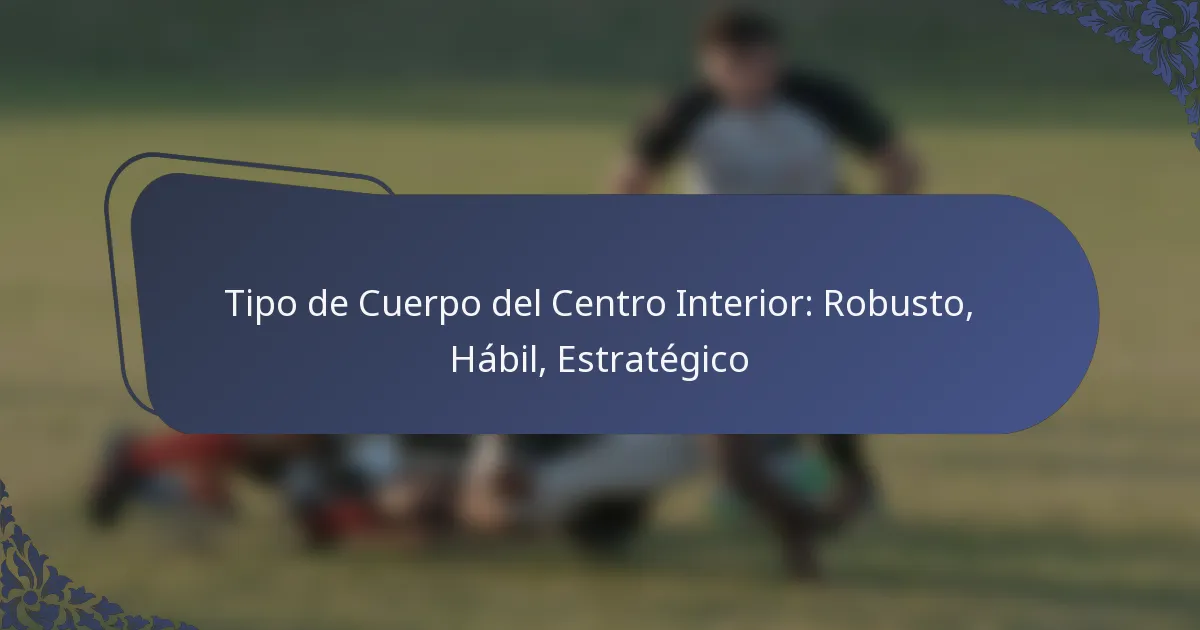 Tipo de Cuerpo del Centro Interior: Robusto, Hábil, Estratégico